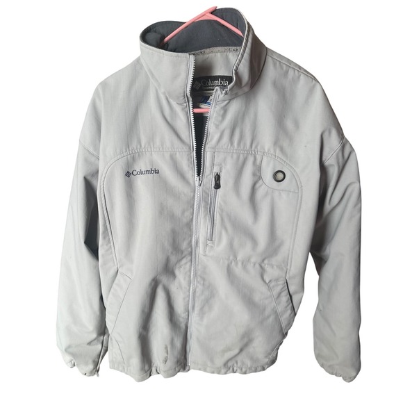 Columbia Sportswear Softshell Interchange Jacket Men's XL Gray Lightweight